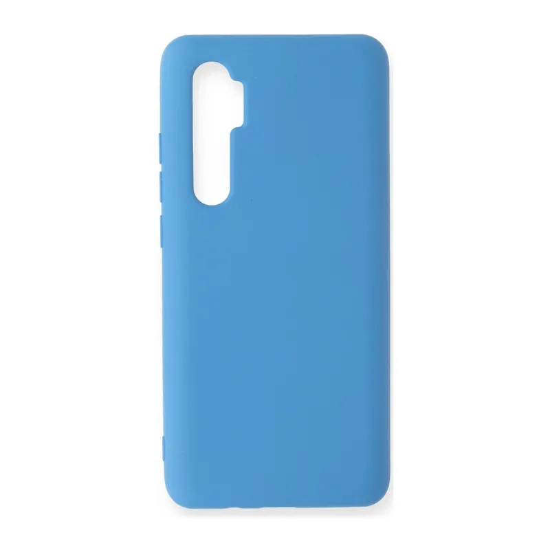 Xiaomi Mi Note 10 Lite Uyumlu Kılıf Nano içi Kadife Silikon - Mavi