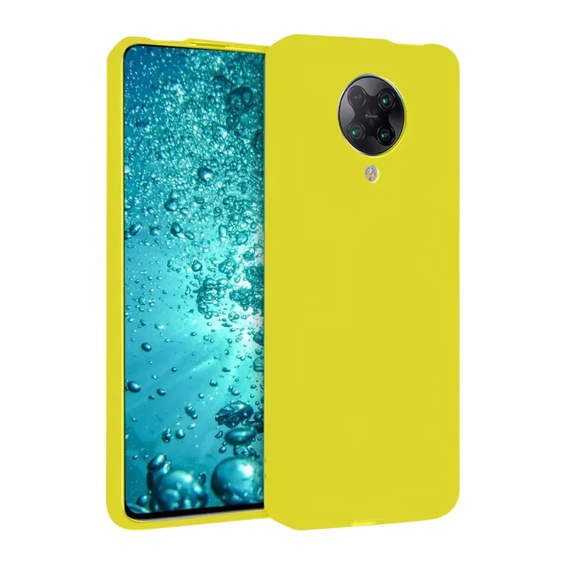Xiaomi Redmi K30 Pro Kılıf Nano içi Kadife Silikon - Sarı