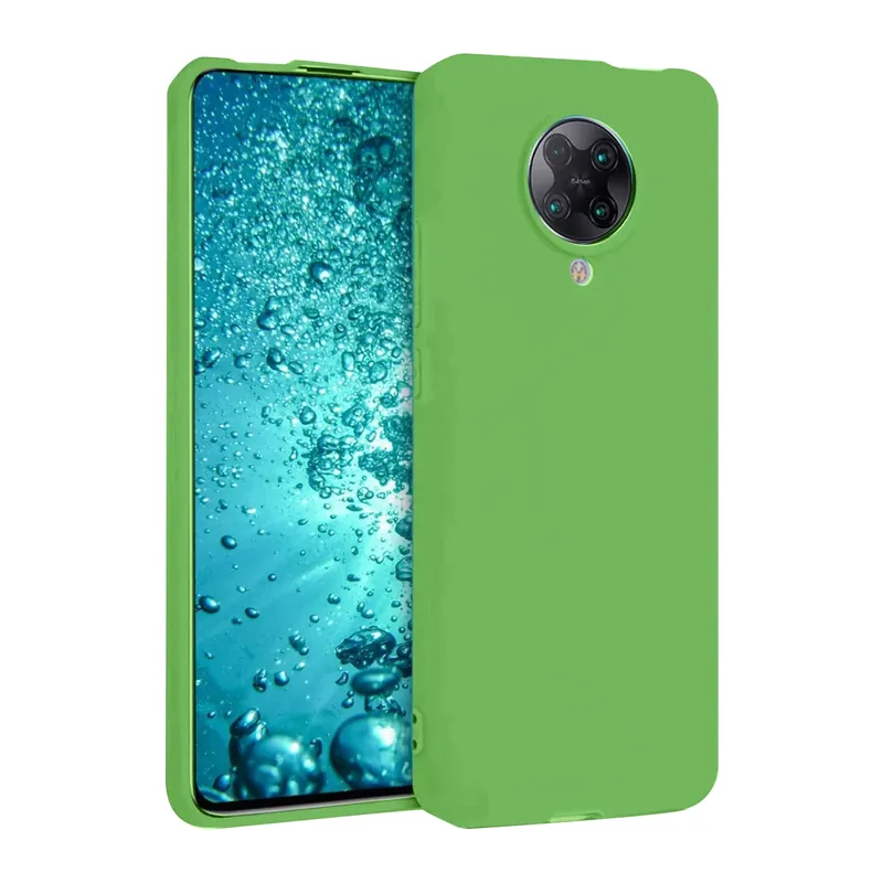 Xiaomi Redmi K30 Pro Kılıf Nano içi Kadife Silikon - Yeşil
