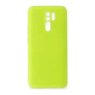 Xiaomi Redmi 9 Kılıf Nano içi Kadife Silikon - Sarı
