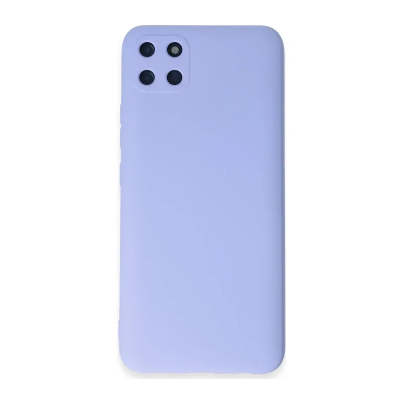 Realme C11 Uyumlu Kılıf Nano içi Kadife Silikon - Lila