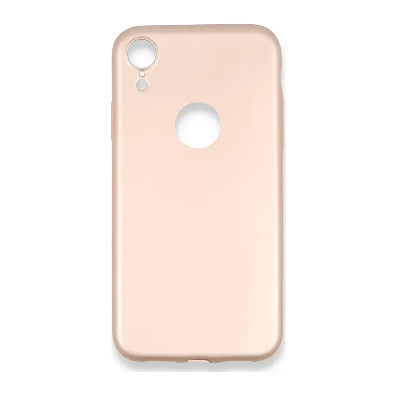 Apple iPhone XR Kılıf First Silikon - Rose Gold