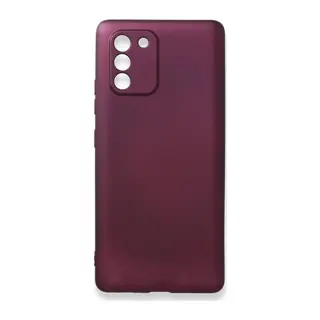Samsung Galaxy A91 / S10 Lite Kılıf First Silikon - Mürdüm