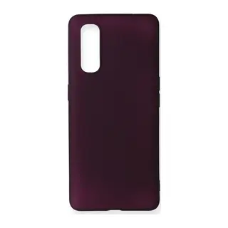 Oppo Find X2 Kılıf First Silikon - Mürdüm