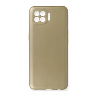 Oppo Reno 4 Lite Uyumlu Kılıf First Silikon - Gold