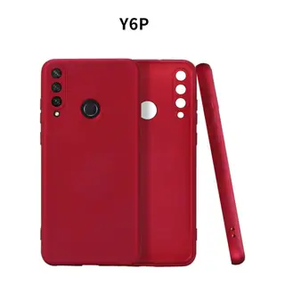 Huawei Y6P Uyumlu Kılıf First Silikon - Bordo