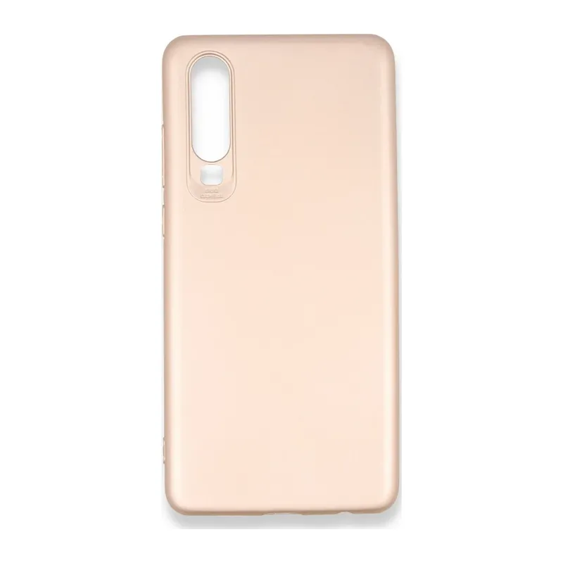 Huawei P30 Kılıf First Silikon - Rose Gold