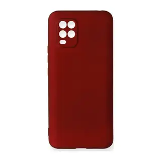 Xiaomi Mi 10 Lite Kılıf First Silikon - Bordo