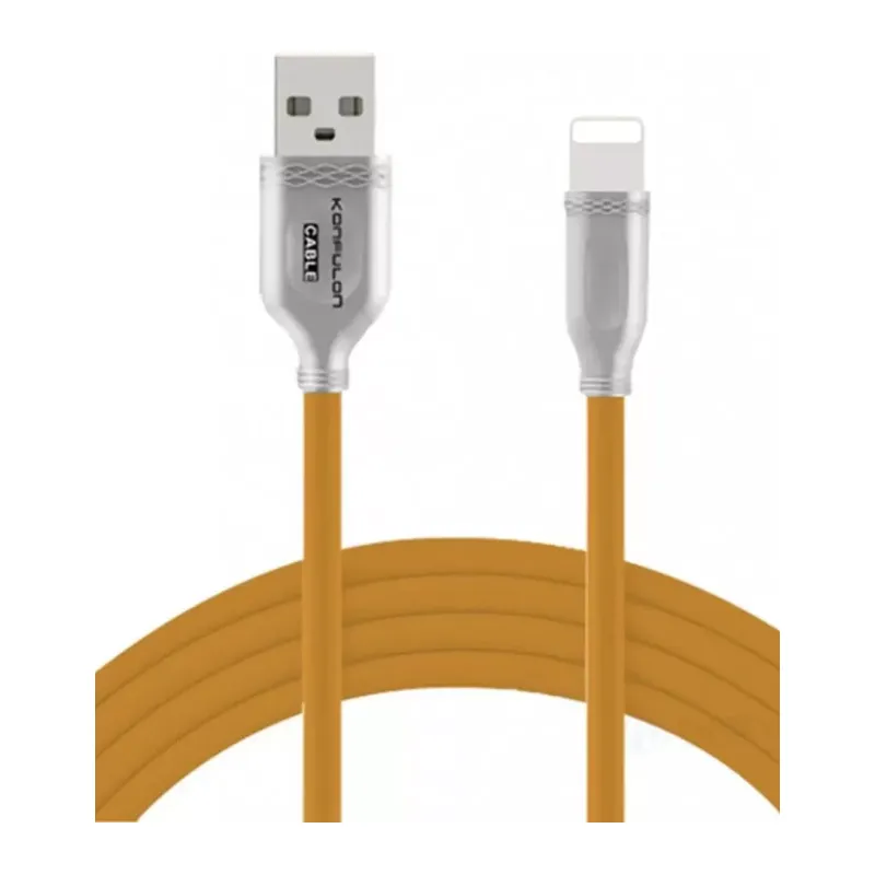 Konfulon S48 Lightning Kablo iphone Uyumlu 1M 3A - Sarı