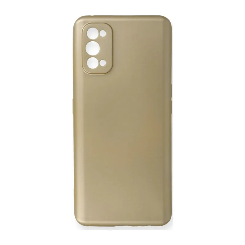 Realme 7 Pro Uyumlu Kılıf First Silikon - Gold