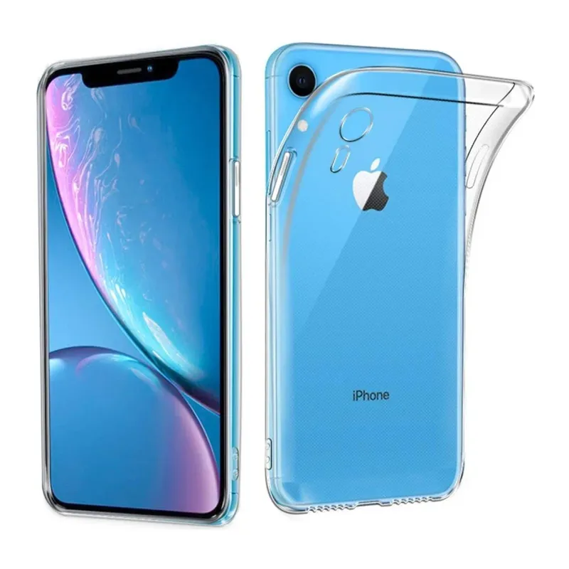 Apple iPhone XR Uyumlu Kılıf Lüx Şeffaf Silikon