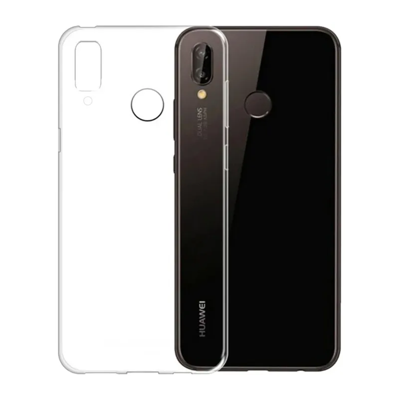 Huawei P20 Lite Uyumlu Kılıf Lüx Şeffaf Silikon