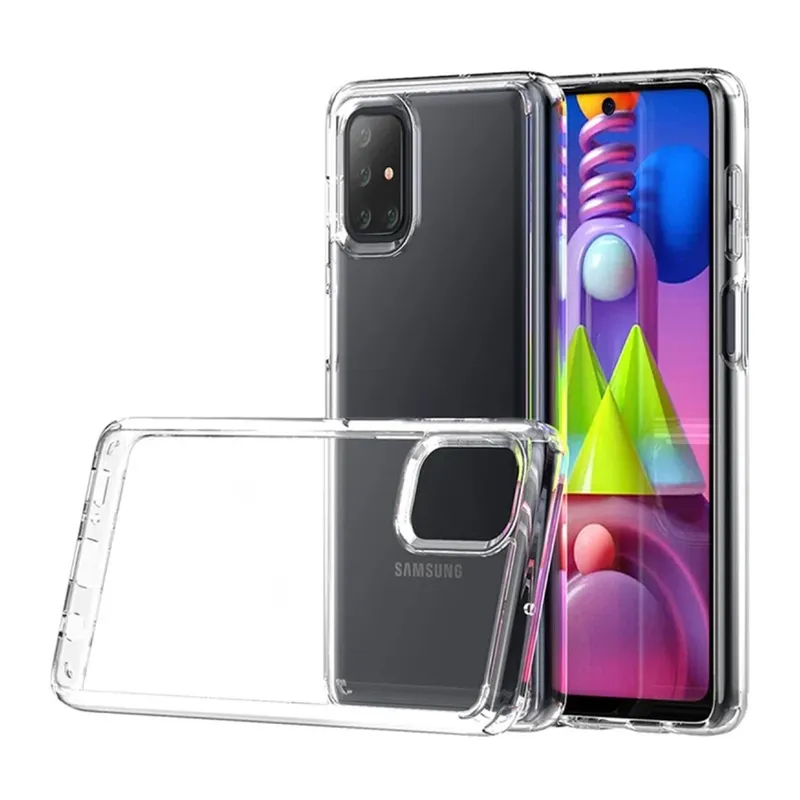 Samsung Galaxy M51 Uyumlu Kılıf Lüx Şeffaf Silikon