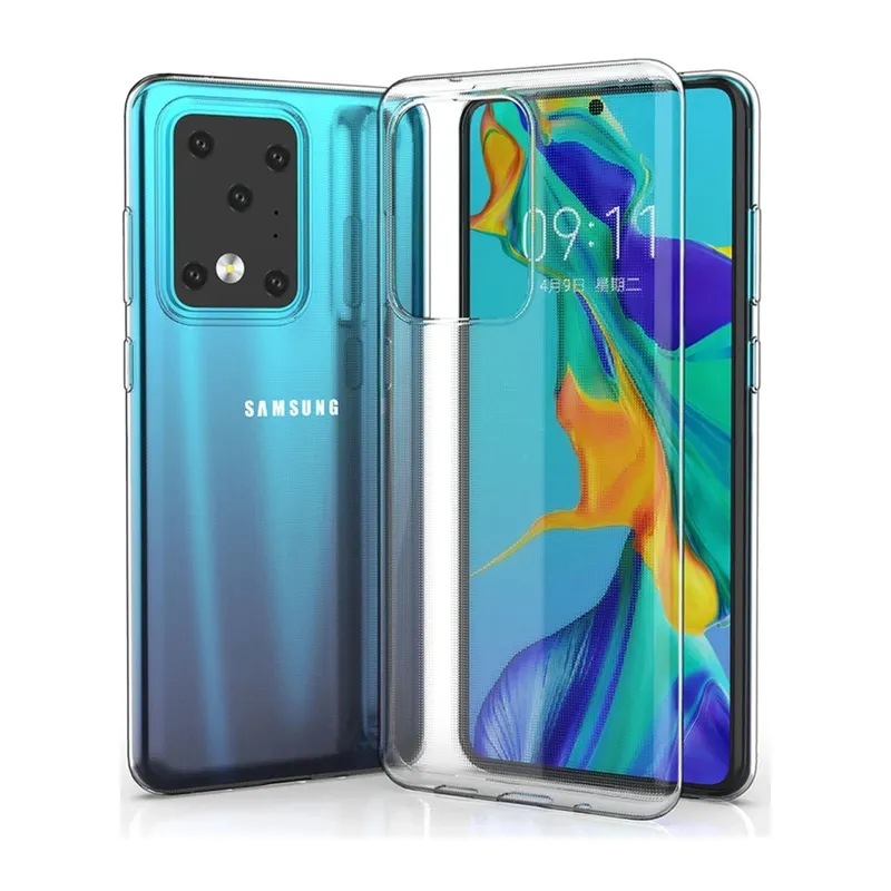 Samsung Galaxy S20 Ultra Uyumlu Kılıf Lüx Şeffaf Silikon