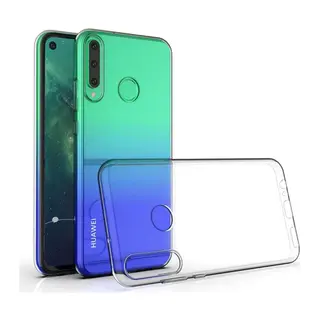 Huawei Y6P Uyumlu Kılıf Lüx Şeffaf Silikon - Şeffaf