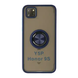 Huawei Y5P Kılıf Montreal Yüzüklü Silikon Kapak - Lacivert