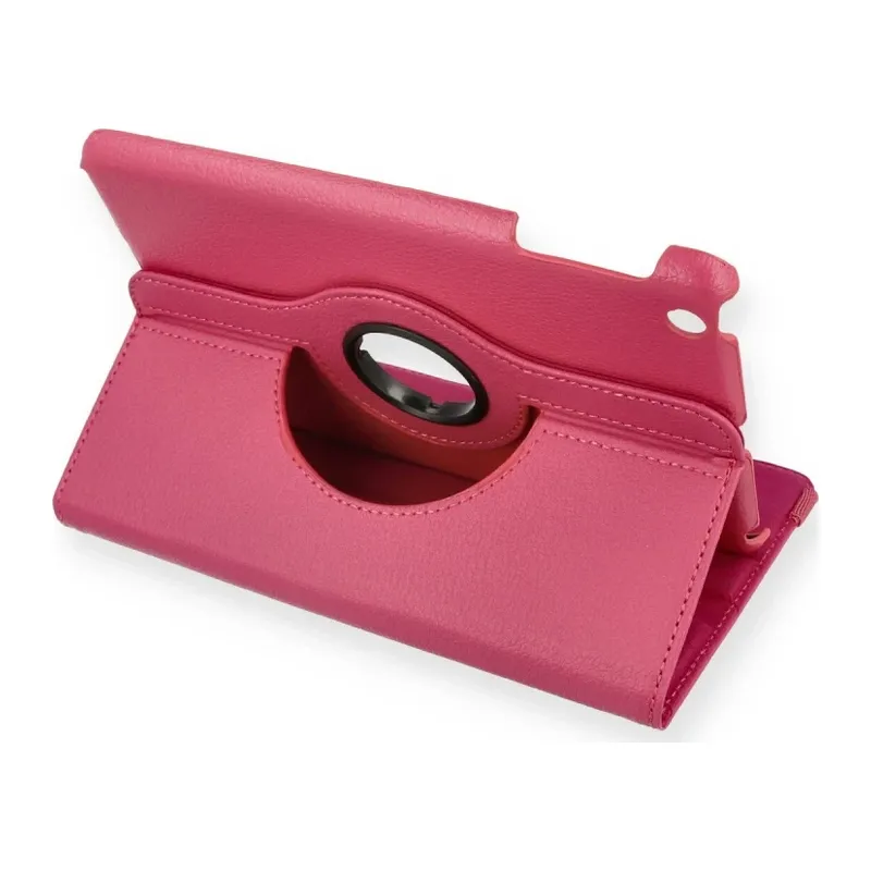 Apple iPad Mini 1 Kılıf 360 Tablet Deri Kılıf - Pembe