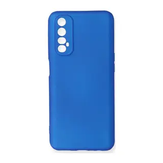 Realme 7 Uyumlu Kılıf First Silikon - Mavi