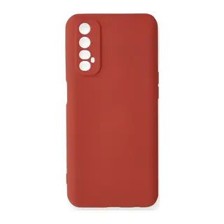 Realme 7 Kılıf Nano içi Kadife Silikon - Kiremit