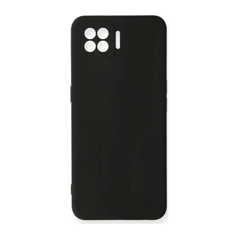 Oppo A73 Uyumlu Kılıf Nano içi Kadife Silikon - Siyah