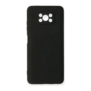 Xiaomi Uyumlu Pocophone X3 Kılıf Nano içi Kadife Silikon - Siyah