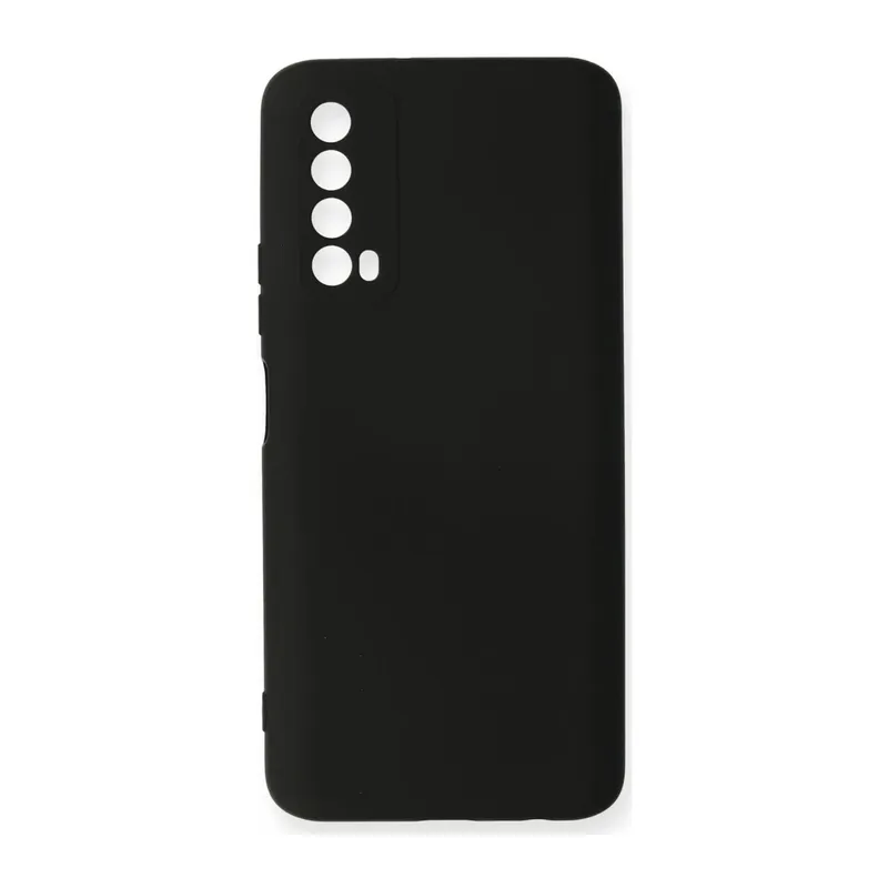 Huawei P Smart 2021 Uyumlu Kılıf Nano içi Kadife Silikon - Siyah