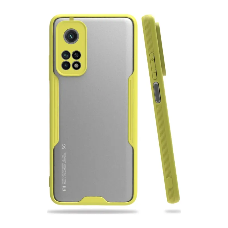 Xiaomi Mi 10T Pro Kılıf Platin Silikon - Sarı