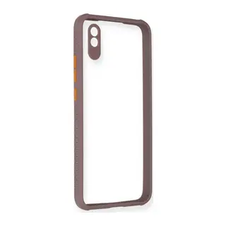 Xiaomi Redmi 9A Kılıf Miami Şeffaf Silikon - Açık Mor