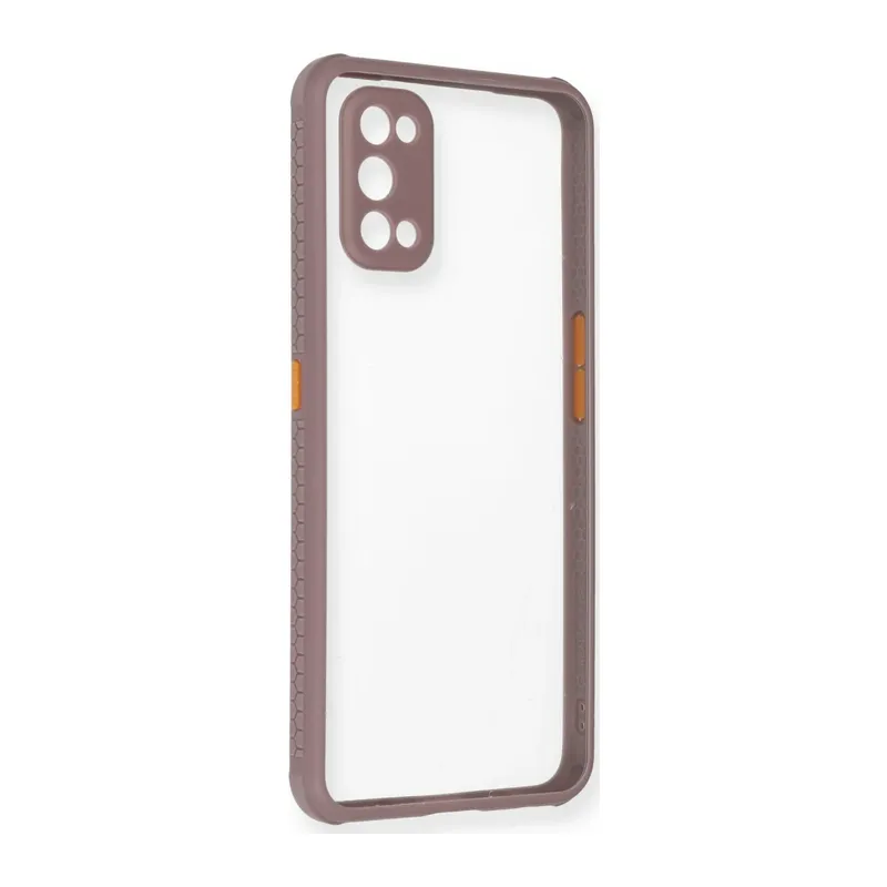 Realme 7 Pro Kılıf Miami Şeffaf Silikon - Açık Mor