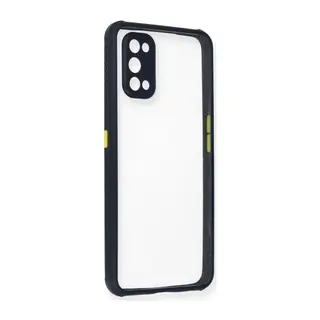 Realme 7 Pro Uyumlu Kılıf Miami Şeffaf Silikon - Lacivert