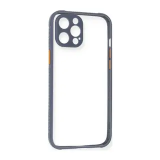 Apple iPhone 12 Pro Uyumlu Kılıf Miami Şeffaf Silikon - Gri
