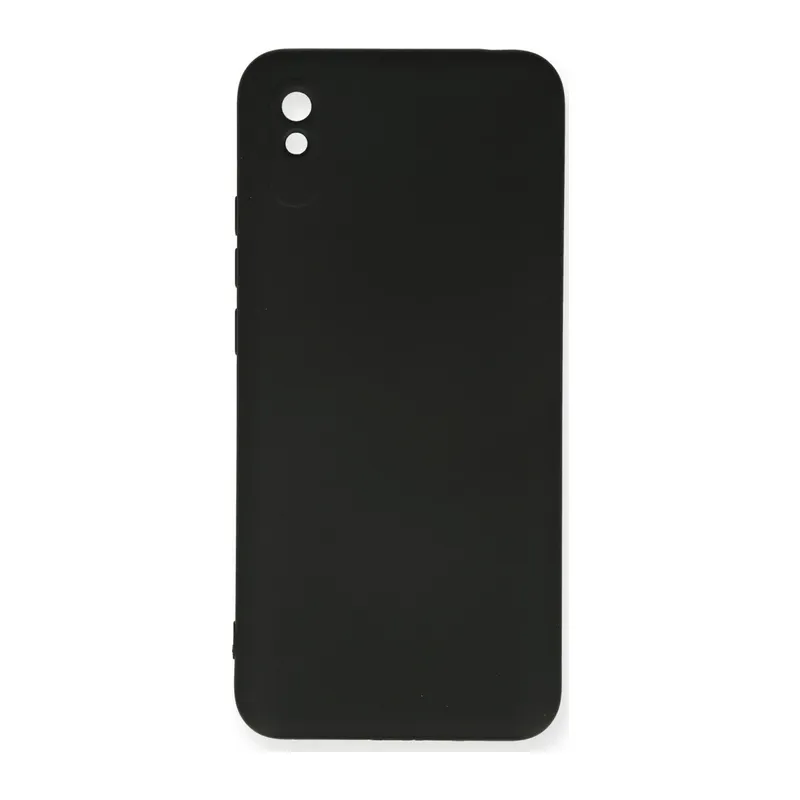 Xiaomi Redmi 9A Kılıf Nano içi Kadife Silikon - Siyah