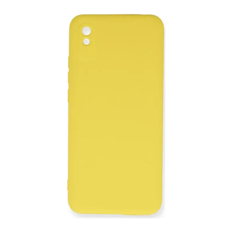 Xiaomi Redmi 9A Kılıf Nano içi Kadife Silikon - Sarı