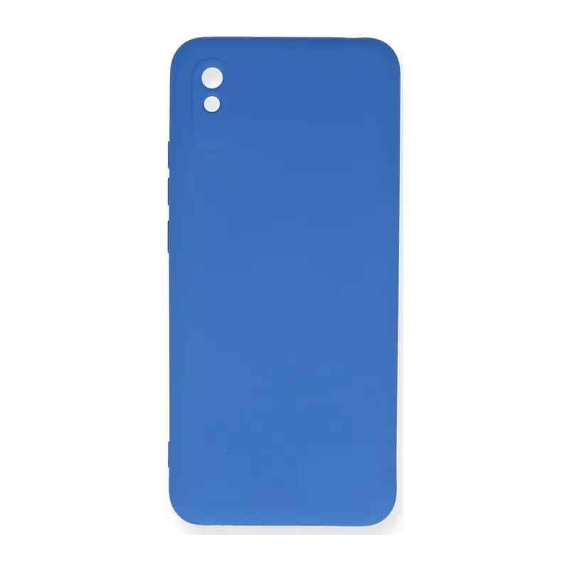 Xiaomi Redmi 9A Uyumlu Kılıf Nano içi Kadife Silikon - Mavi