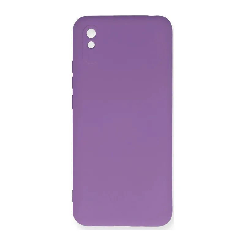 Xiaomi Redmi 9A Uyumlu Kılıf Nano içi Kadife Silikon - Mor