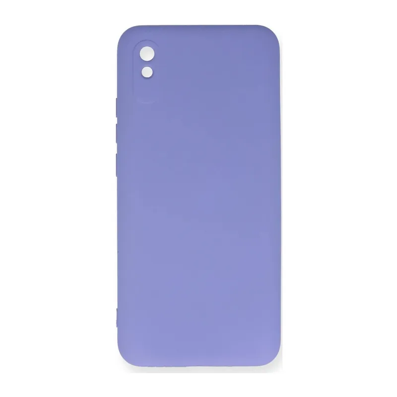 Xiaomi Redmi 9A Uyumlu Kılıf Nano içi Kadife Silikon - Lila