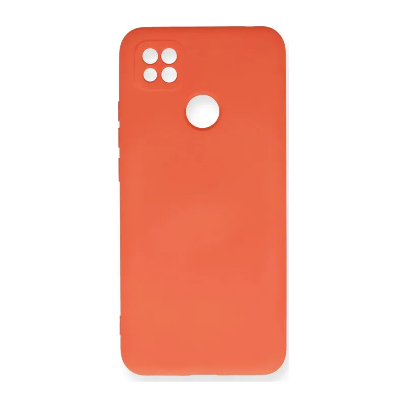Xiaomi Redmi 9C Uyumlu Kılıf Nano içi Kadife Silikon - Turuncu