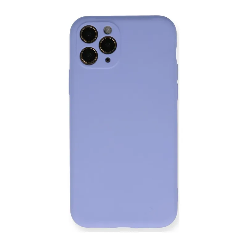Apple iPhone 11 Pro Uyumlu Kılıf Nano içi Kadife Silikon- Lila