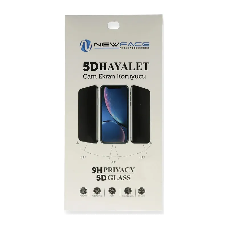 Huawei Y5P 5D Hayalet Cam Ekran Koruyucu