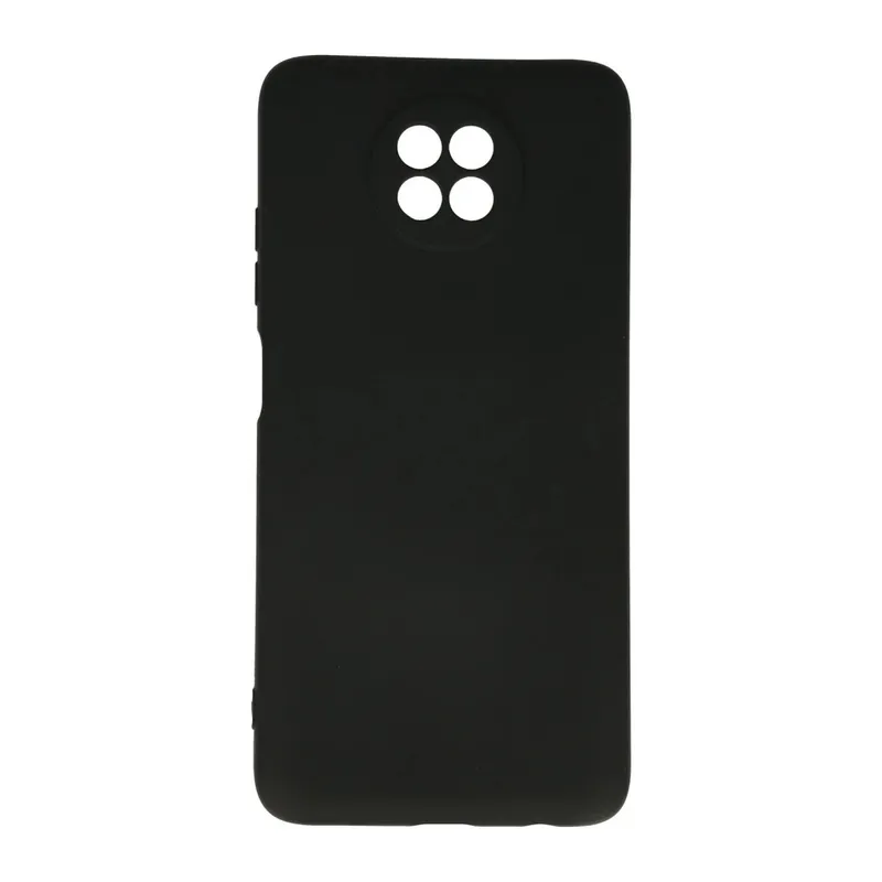 Xiaomi Redmi Note 9 5G Uyumlu Kılıf Nano içi Kadife Silikon - Siyah