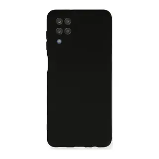 Samsung Galaxy A12 Kılıf Nano içi Kadife Silikon - Siyah