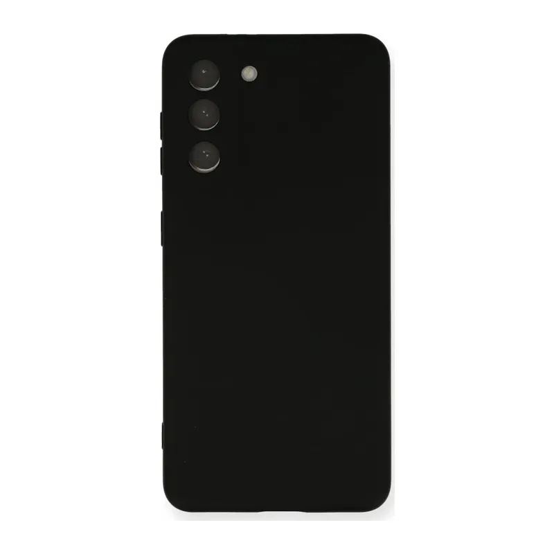 Samsung Galaxy S21 Kılıf Nano içi Kadife Silikon - Siyah