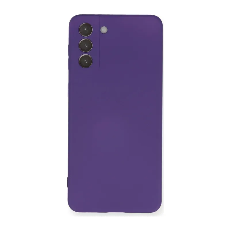Samsung Galaxy S21 Plus Uyumlu Kılıf Nano içi Kadife Silikon - Mor