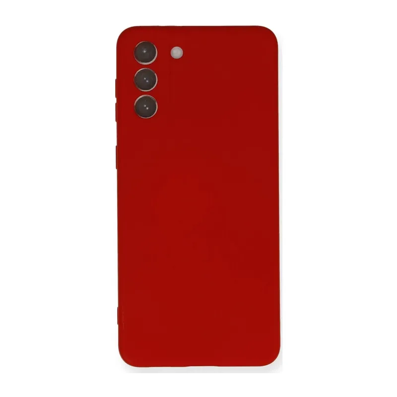 Samsung Galaxy S21 Plus Uyumlu Kılıf Nano içi Kadife Silikon - Kırmızı