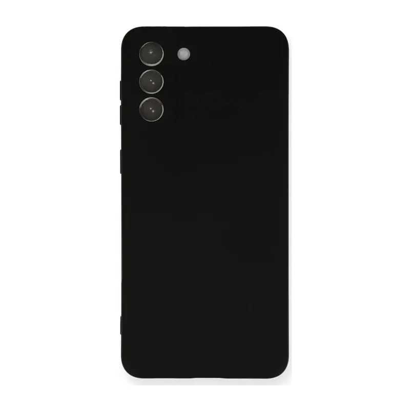 Samsung Galaxy S21 Plus Uyumlu Kılıf Nano içi Kadife Silikon - Siyah