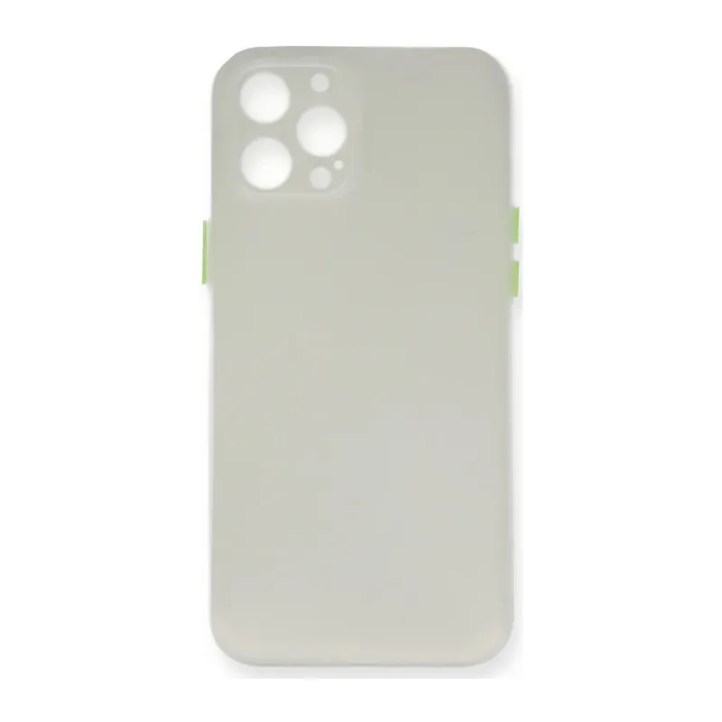 Apple iPhone 12 Pro Max Uyumlu Kılıf PP Ultra İnce Kapak - Beyaz