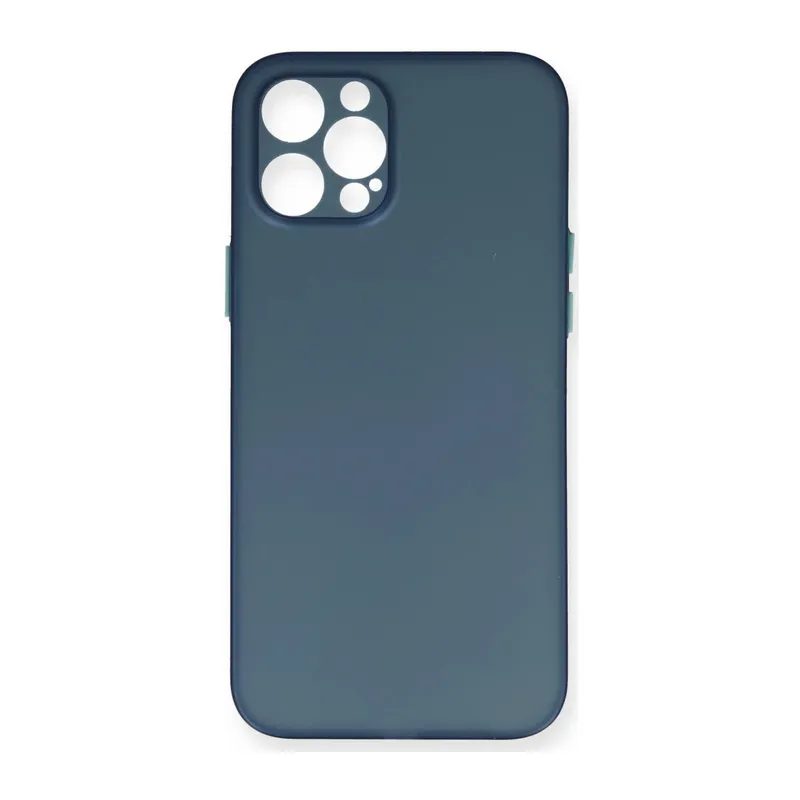 Apple iPhone 12 Pro Max Uyumlu Kılıf PP Ultra İnce Kapak - Mavi