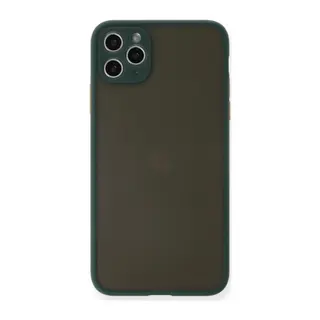 Apple iPhone 11 Pro Max Uyumlu Kılıf Montreal Silikon Kapak - Yeşil