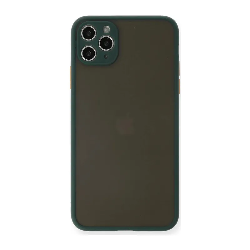 Apple iPhone 11 Pro Max Uyumlu Kılıf Montreal Silikon Kapak - Yeşil