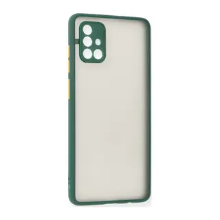 Samsung Galaxy A71 Uyumlu Kılıf Montreal Silikon Kapak - Yeşil